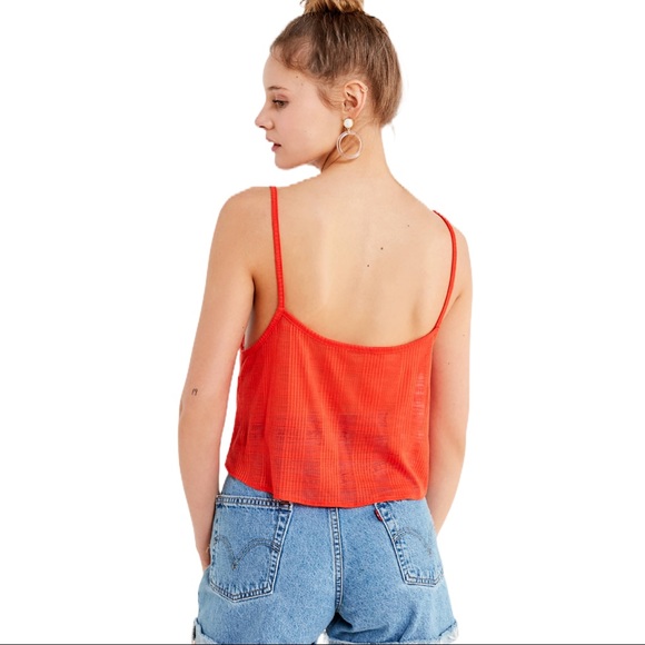 OU TIE FRONT CAMI XL NWT - Picture 2 of 3